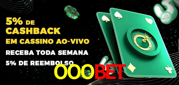 Promoções do cassino ao Vivo OOOBET